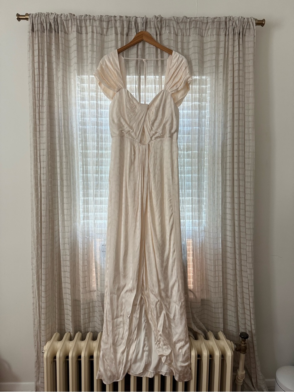 NWT Tularosa Satin Jacquard Maxi Dress